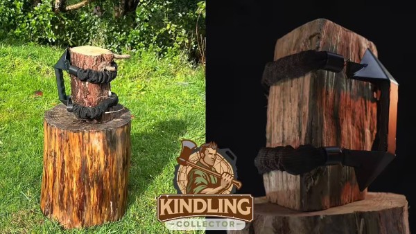 Wood-chopping tool and Wood from Kindling Collector