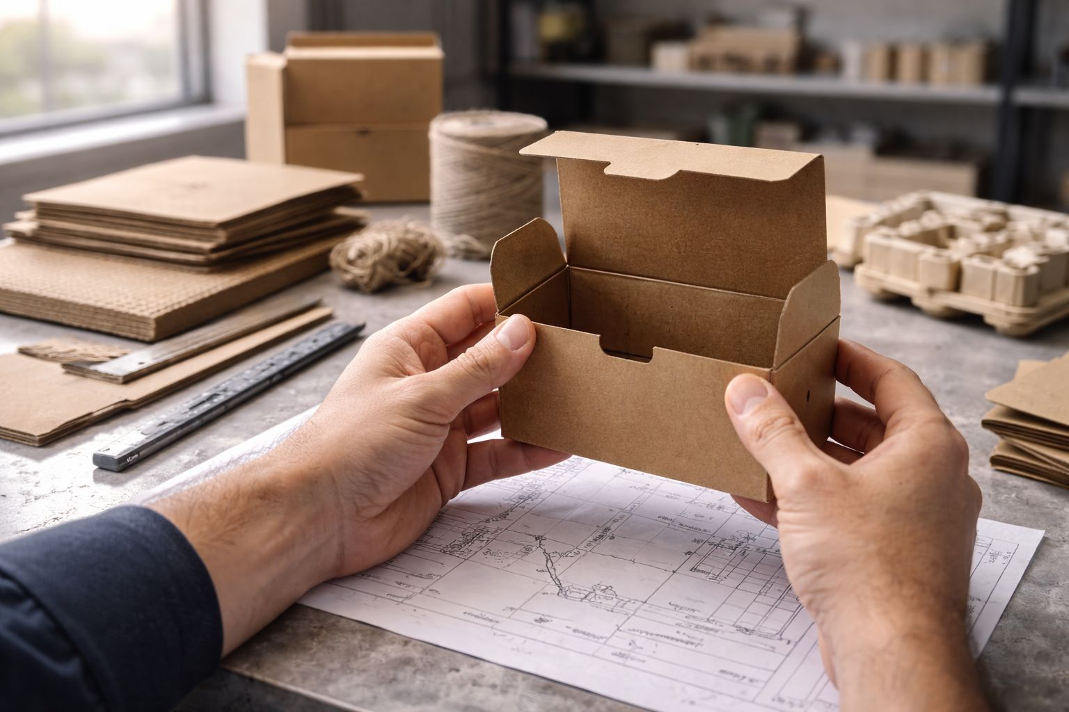 Pro-Dev team reviewing retail packaging design — product design and manufacturing New Zealand